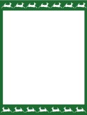Deer Running Green Blank