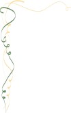 Gold and Green Ribbon Menu Corner
