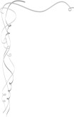 Silver Ribbons Formal Menu Corner