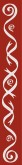 Red Bar with Silver Swirls Column