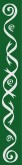 Green Bar with Silver Swirls Menu Column