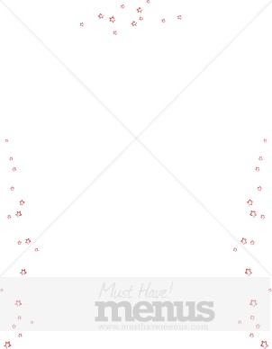 Red Stars Menu Frame