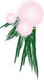 Pink Brushstroke Ornament Menu Accent