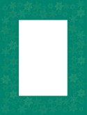 Green Border with Snowflake Watermarks
