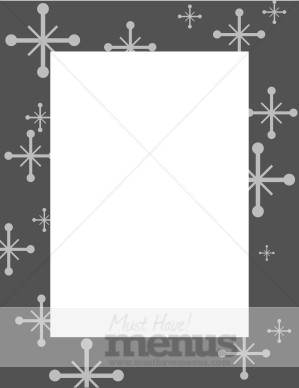Gray Frame with Star Symbols