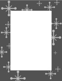 Gray Frame with Star Symbols