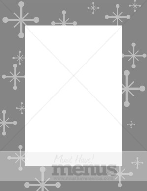 Gray Frame with Star Symbols 2