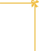 Gold Ribbon Bow Menu Corner