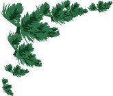 Christmas Pine Menu Corner