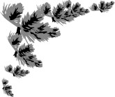 Grayscale Christmas Pine Menu Corner