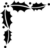 Black and White Holly Trim