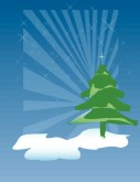 Snow Scene Background