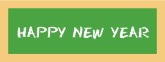 Happy New Year on chalkboard