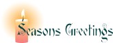 Holiday Season's Greetings with Candle