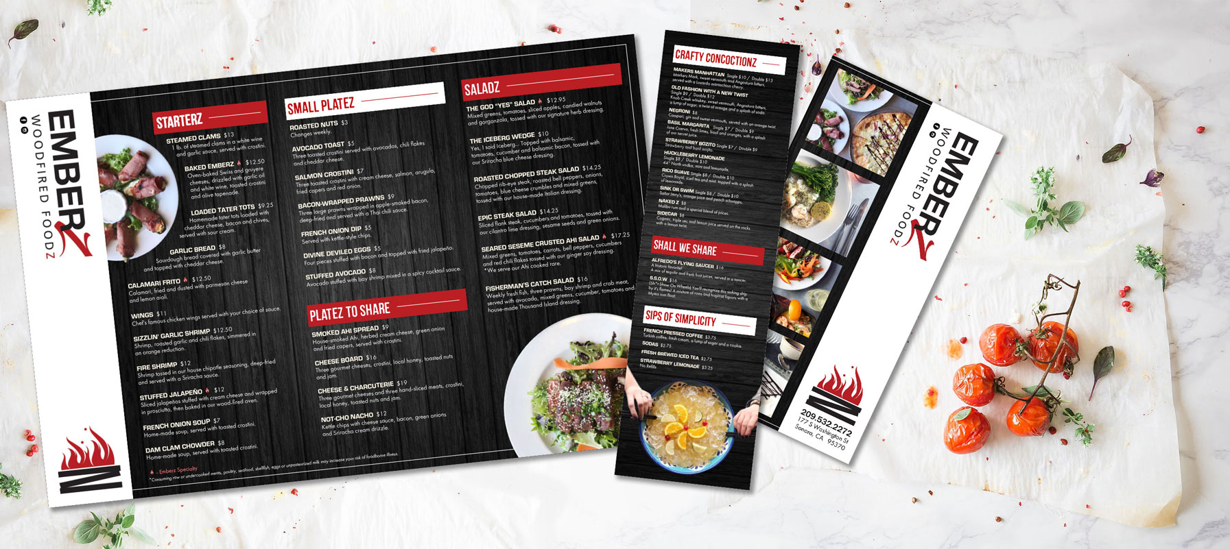 Graphic Design for takeout menus