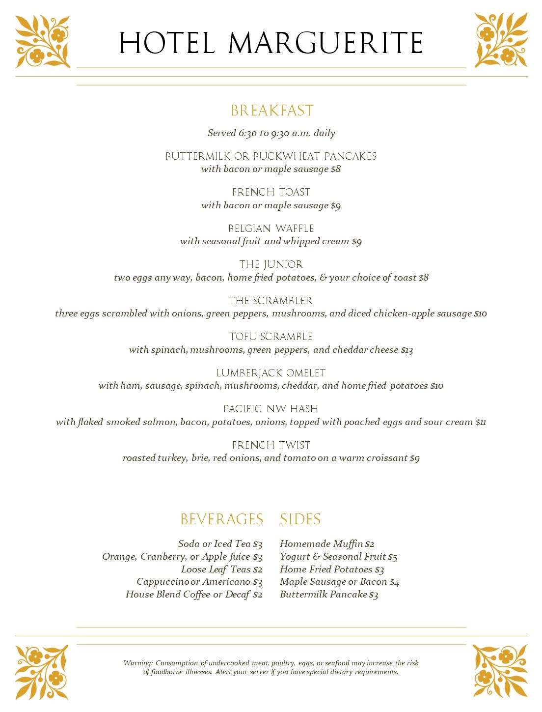 Continental Breakfast Menu MustHaveMenus