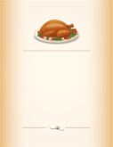 Formal Turkey Platter Background