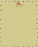 Cropped Barbed Wire with Khaki and Red