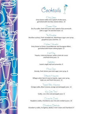 bar drinks menu template koni polycode co