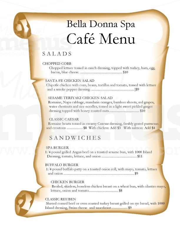 Scroll Menu | page 1