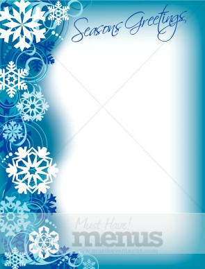 winter border christmas menu images christmas letterhead borders