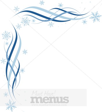 fancy restaurant menu borders