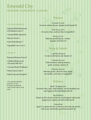 summer menu template