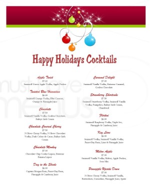 Happy Holidays Cocktails
