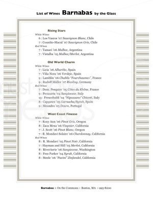 Restaurant Wine List Template