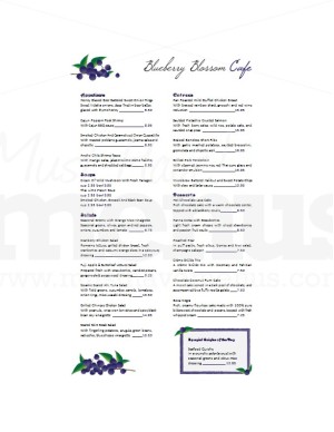 Street Cafe Menu Long