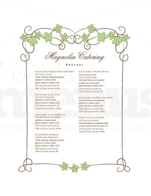 Wedding Food Catering Menu