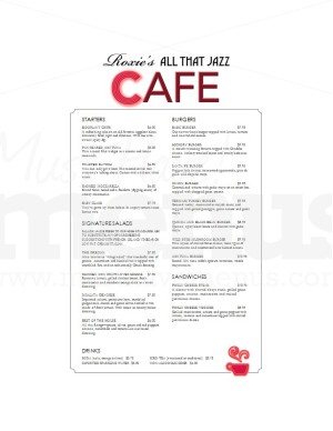 Chicago Cafe Menu Long