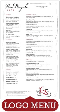 French Cafe Menu Long
