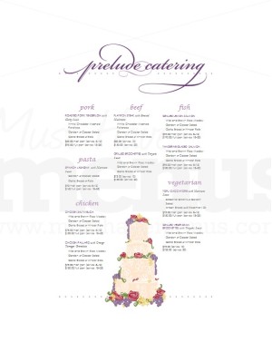Wedding Catering Menu Long