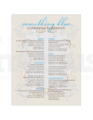 Elegant Wedding Catering Menu