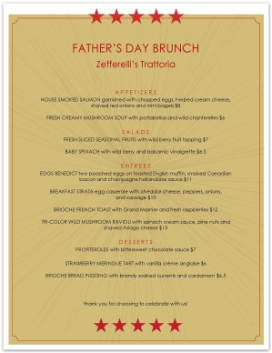 Ideas For Father S Day Dinner At Your Restaurant Musthavemenus Blog Fathers Day Menu