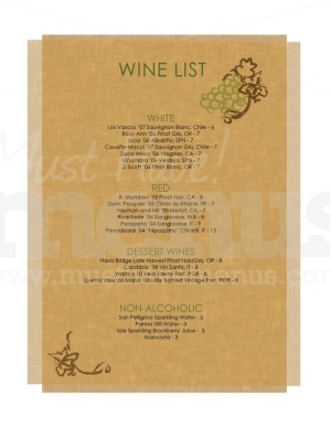 Parchment Wine List