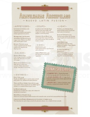 Nuevo Latin Menu Long