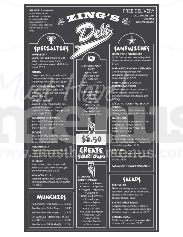 Casual Deli Menu Long | page 1