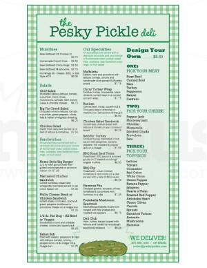 Hometown Deli Menu Long