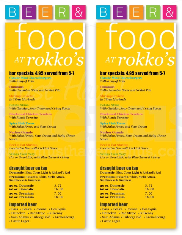 ColorBlocks Half Page Menu | page 1
