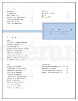 Label Wine List