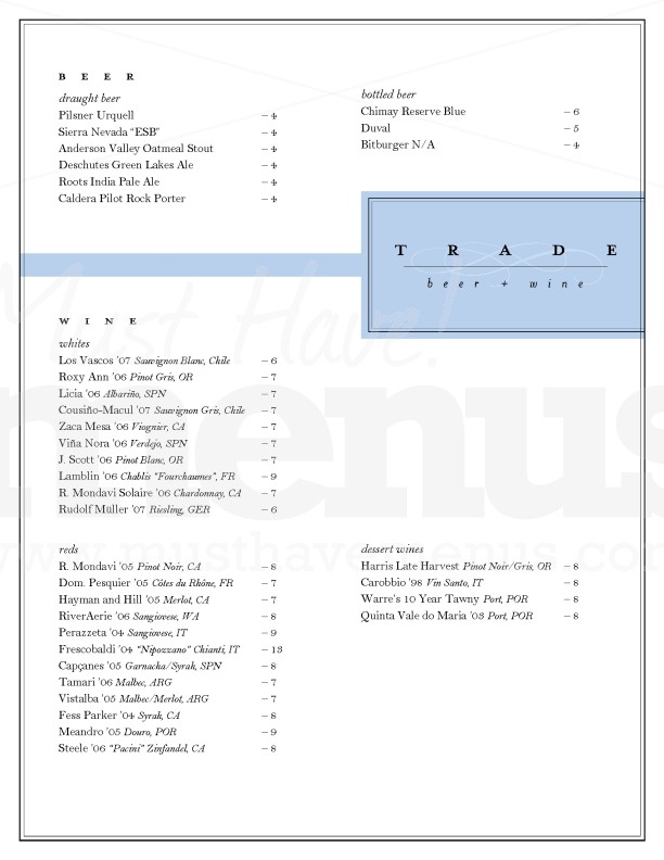 Label Wine List | page 1
