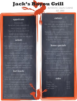 cajun cafe menu soul food menu letter of request templates