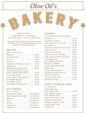 Bakery Menu