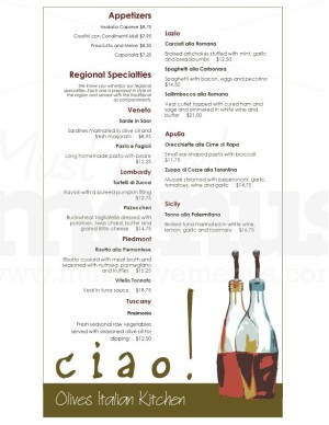 Italian Inn Menu Long