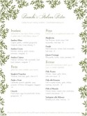 Italian Inn Menu