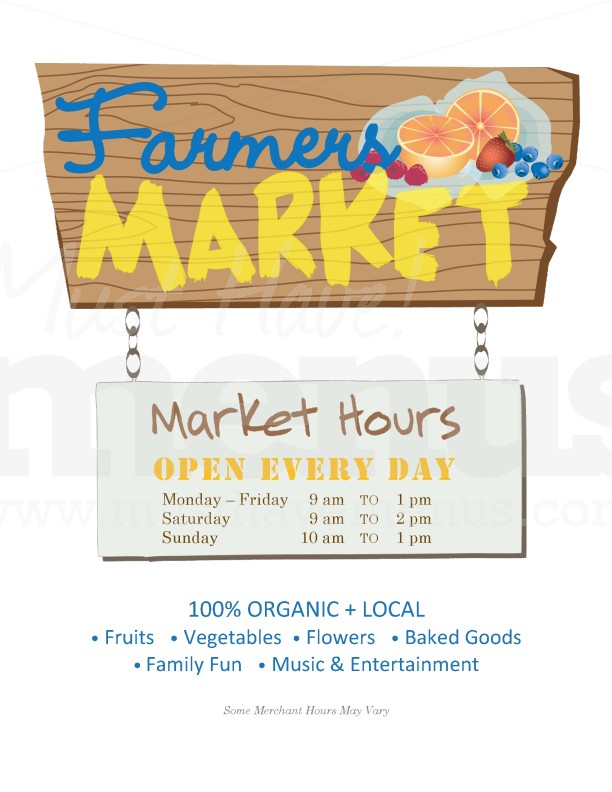 Farmers Market Flyer | page 1