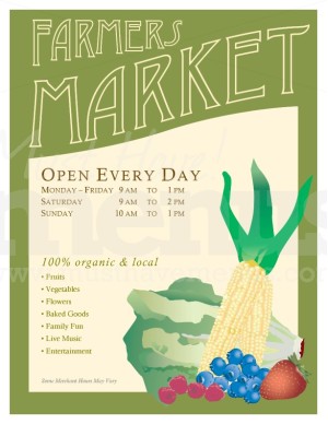 Saturday Market Flyer