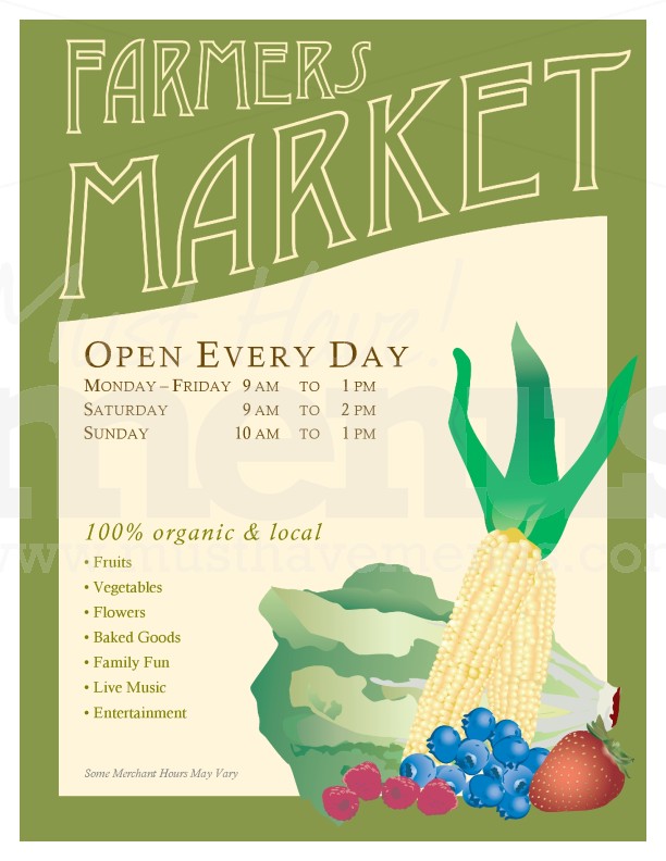 Saturday Market Flyer | page 1